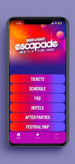Escapade MF iPhone screenshot 1