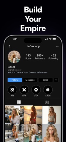 InfluX - Create AI Influencer screenshot