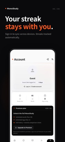 MonoStudy: Study Timer & Cards iPhone screenshot