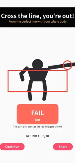 Captura de pantalla de Hole Fit-Strike A Perfect Pose en iPhone 5
