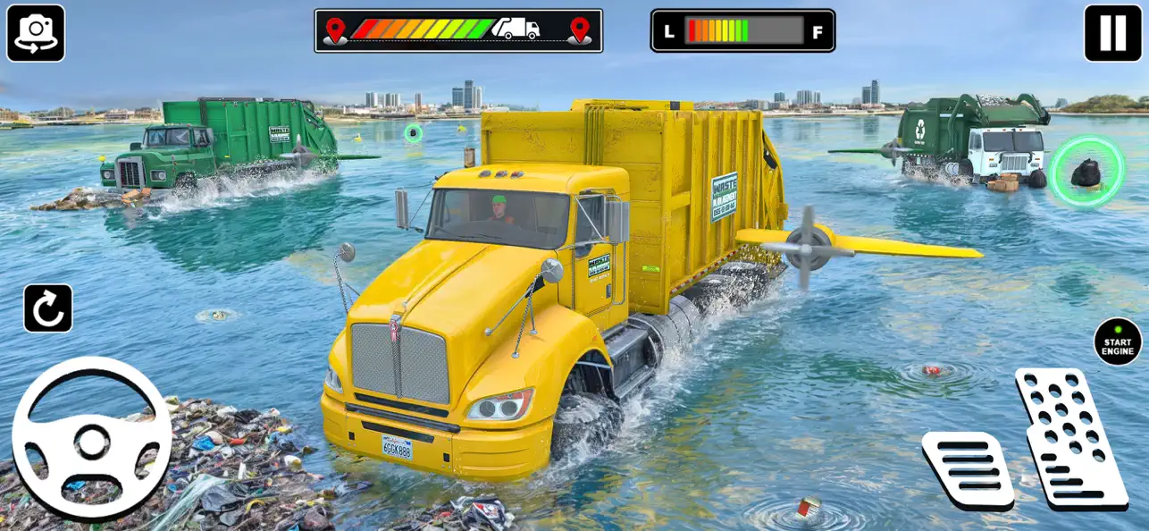 Screenshot #1 pour Ocean Trash Truck Cleanup