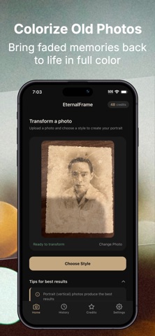 EternalFrame: Portrait AI screenshot