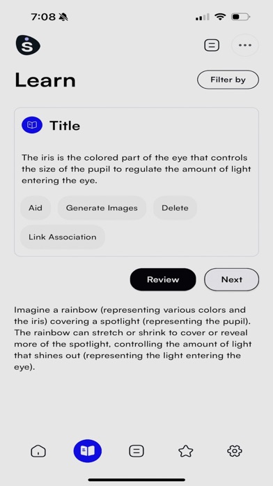 Spaced Mobile App Screenshot