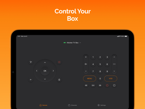 Remote Control for Orange TV iPad screenshot