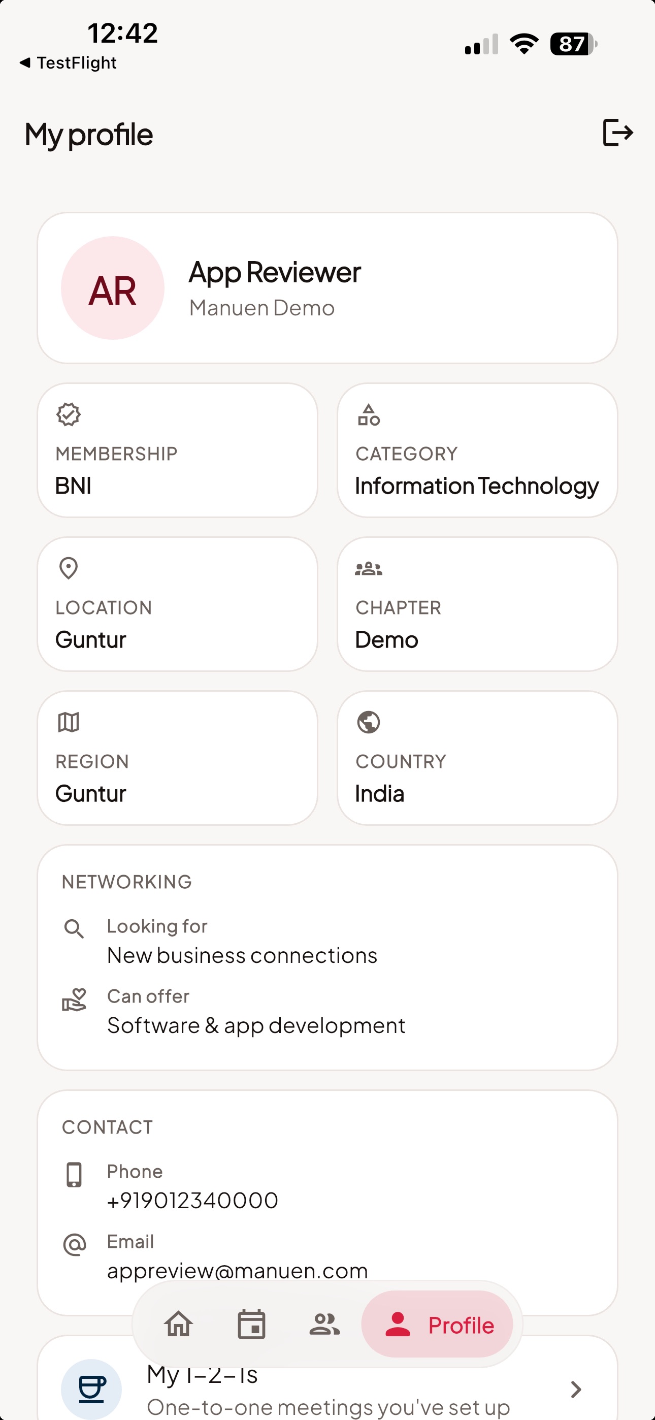 Screenshot 9 of BNI 1-2-1 Conclave