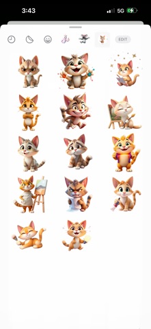 艺术家猫贴纸 screenshot