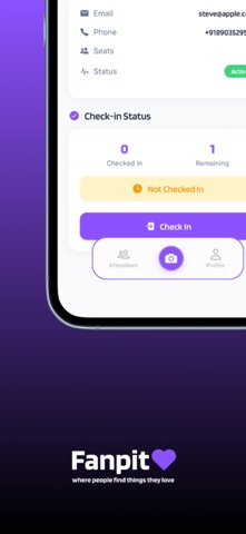 Fanpit Check-in Manager screenshot
