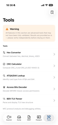 CENFC screenshot