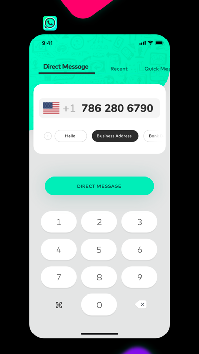 Screenshot #3 pour Direct Message for WhatsApp