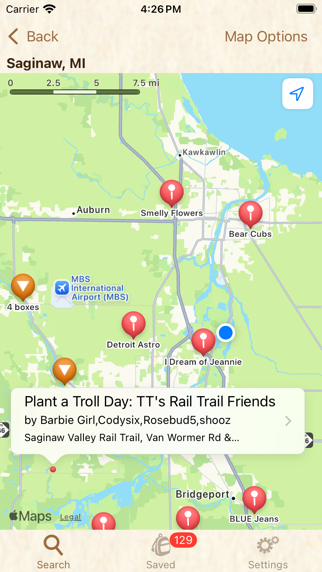 Clue Tracker for Letterboxing iPhone screenshot 4 - Lifestyle app