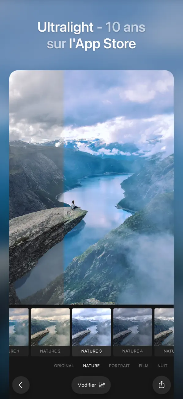 Screenshot #1 pour Ultralight: Photo Video Editor