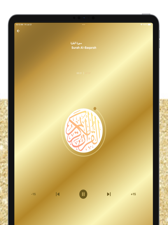 Maher Maeqli Quran mp3 offline iPad screenshot 5 - Reference app