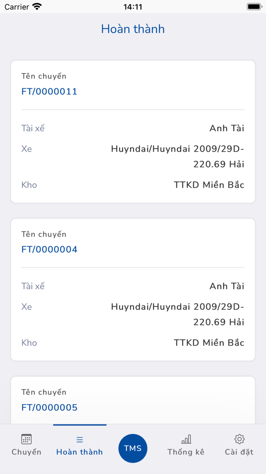 #5. CEV TMS (iOS) Bởi: Liem Nguyen Chi