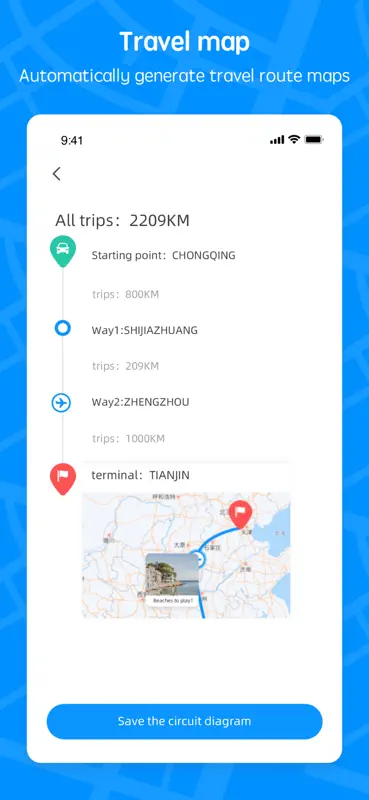 Travel Map:Journeys Route Plan screenshot 3 of 6