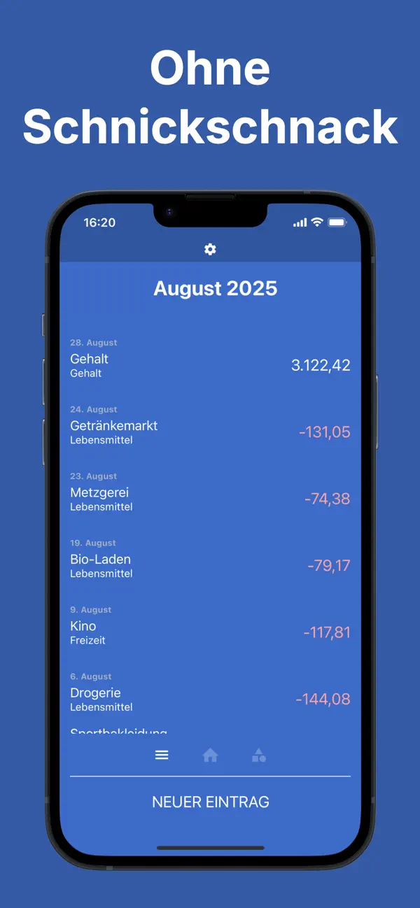 Ausgaben Manager Haushaltsbuch Screenshot 4