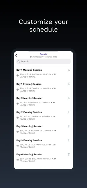 Pentecost Conference screenshot 3