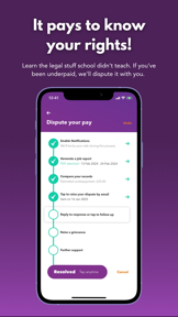 wac – shift & earnings tracker screenshot