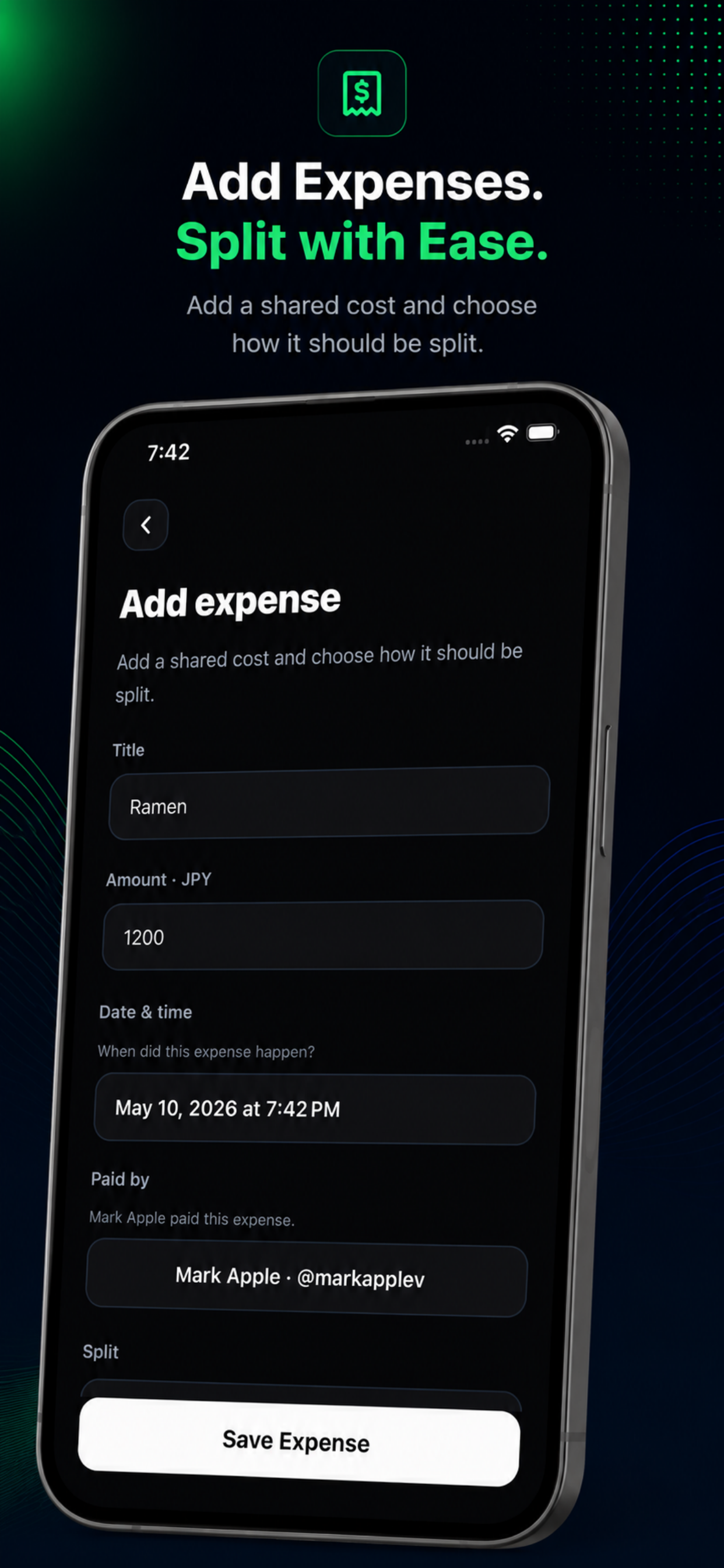 Splinq — Expense Splitter