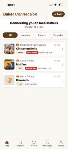 Baker Connection iPhone screenshot