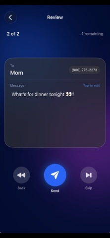 sendAll screenshot