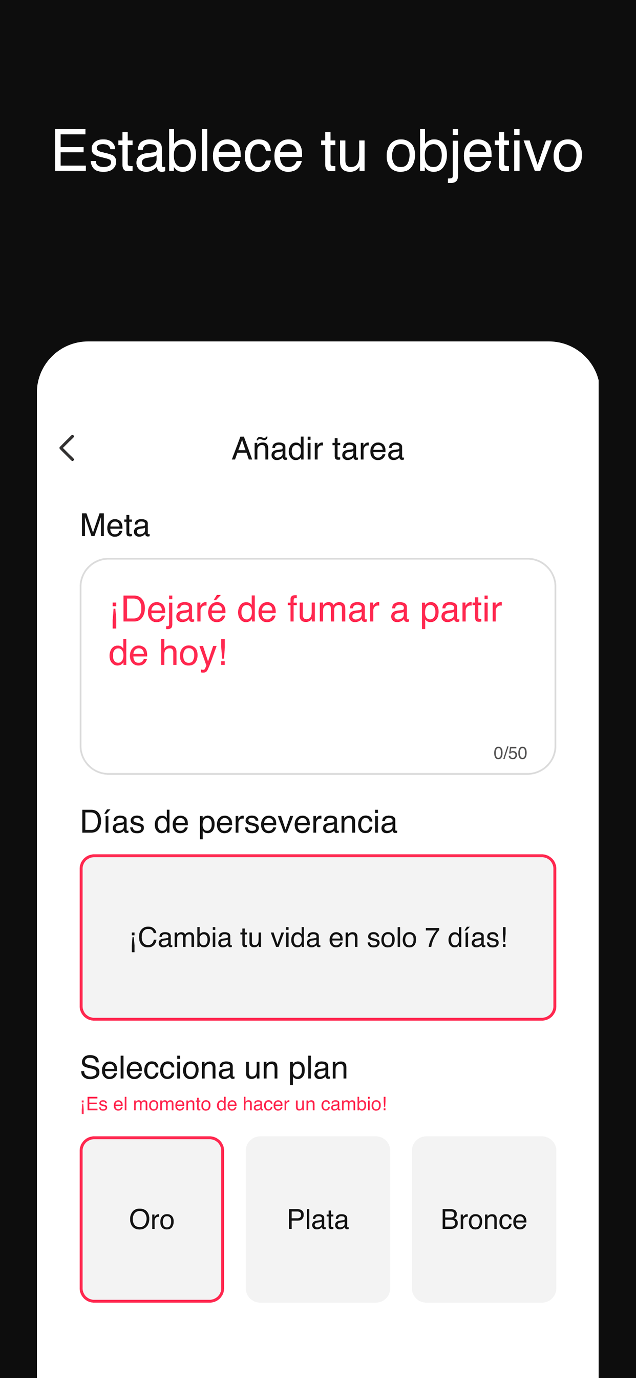 Coach D - Cambiar hábitos