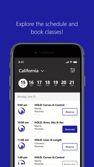 HOLD Fitness Studio iPhone screenshot 3 - Health & Fitness app