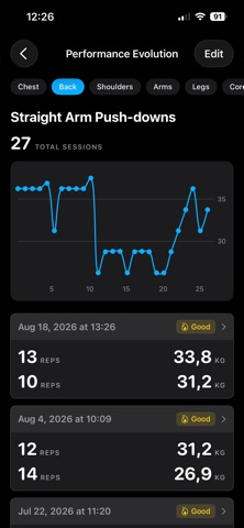 GainLog: HIT Workout Tracker screenshot