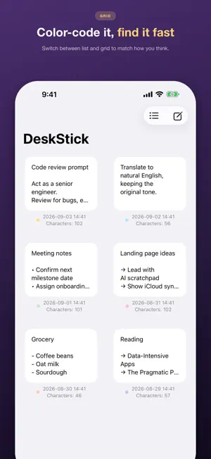 Sticky Notes Sync - DeskStick screenshot 2