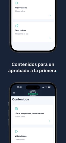 Autoescuela Europa iPhone screenshot