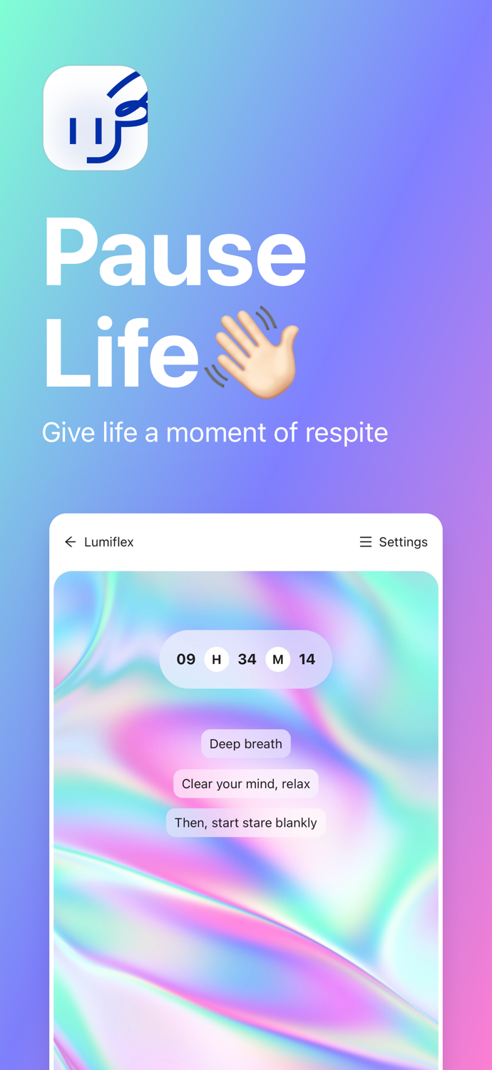 Pause Life Destress  Clock