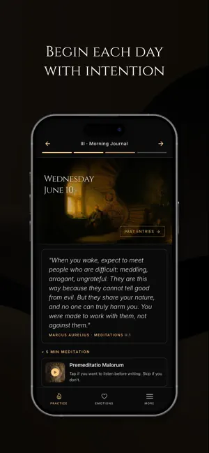 Marcus: Stoic Practice Journal screenshot 2