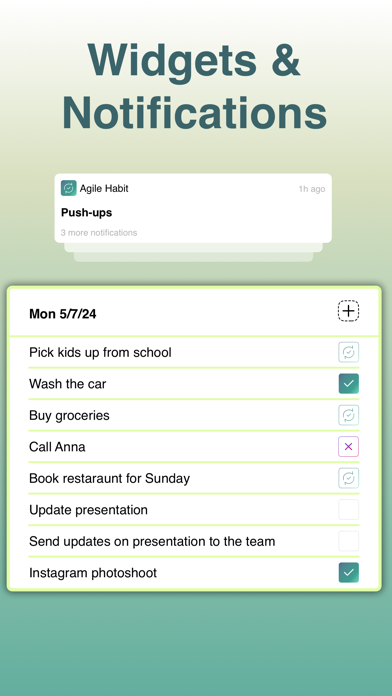 Agile Habit Tracker Screenshot