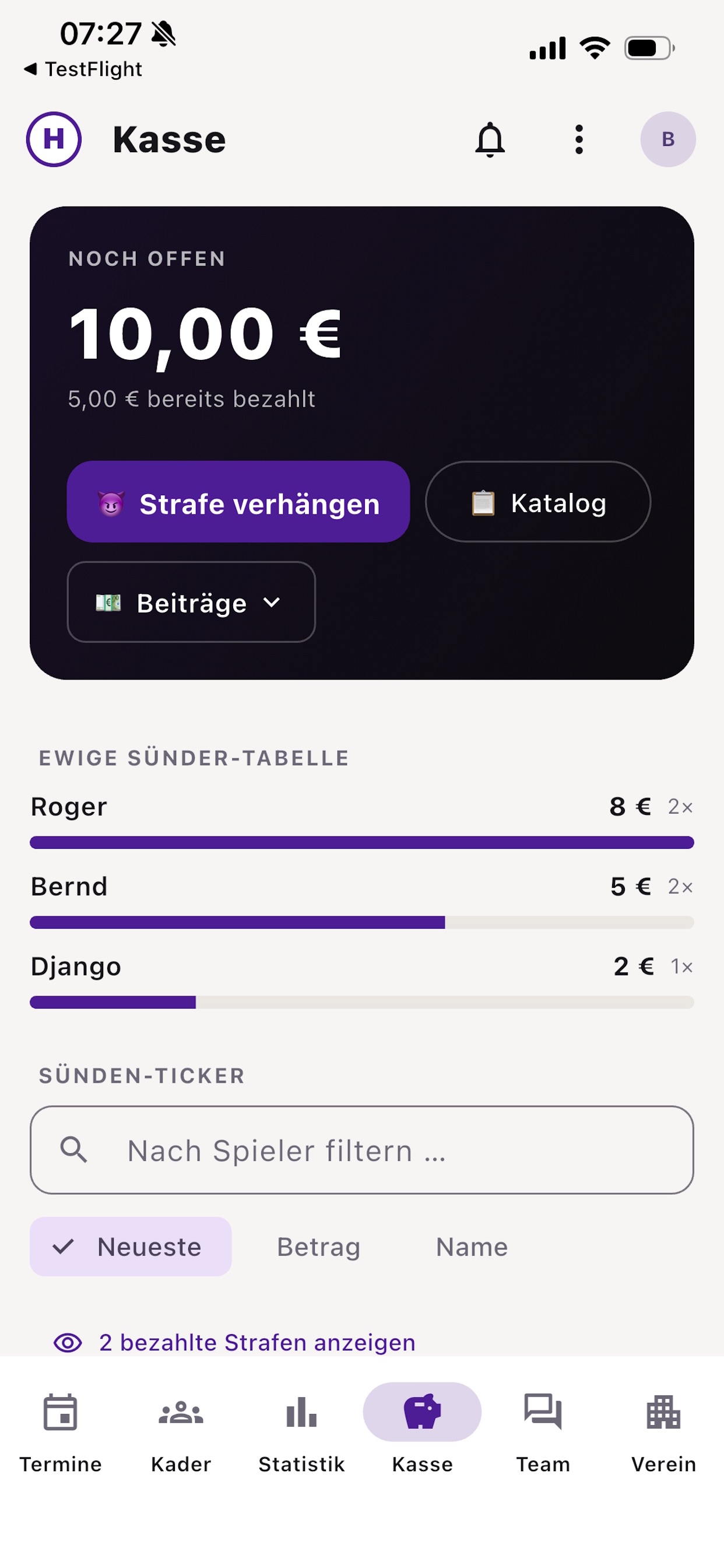 Screenshot 6 of Kabine – Team-App