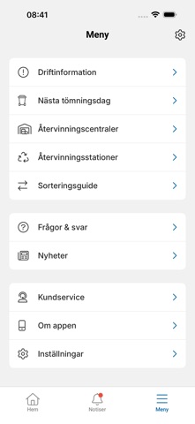 Miva-appen iPhone screenshot 2