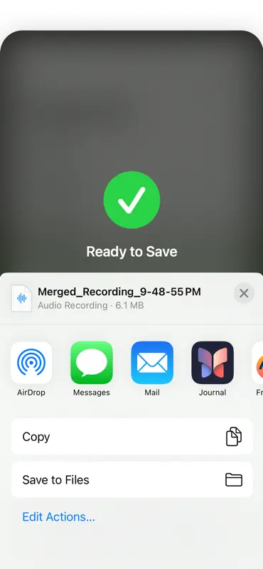Voice Memos - Merge screenshot 5 of 5
