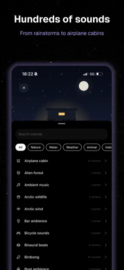 Screenshot von Faraway: Ambient Soundscapes auf dem iPhone 5