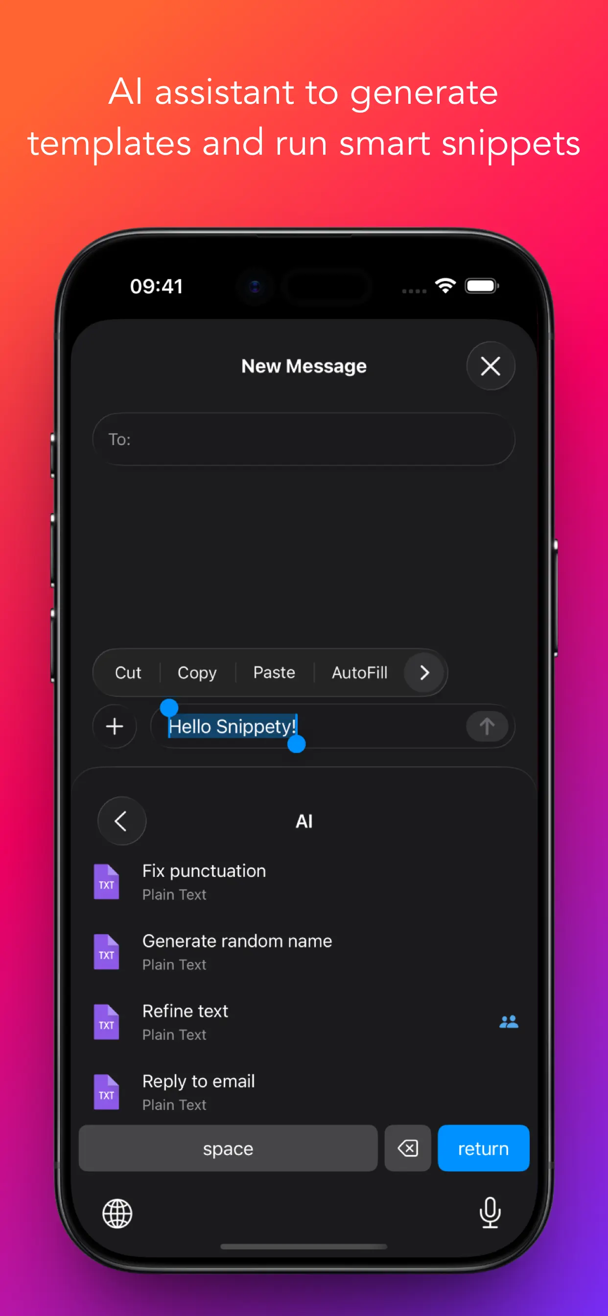 #5. Snippety - Snippets Manager (iOS) Által: Wojciech Kulik