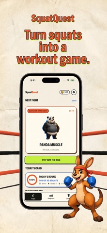 SquatQuest: Workout Game Screenshot 1 of 5