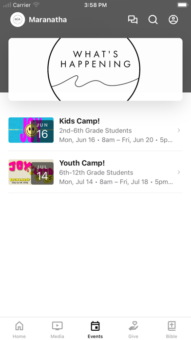 App screenshot