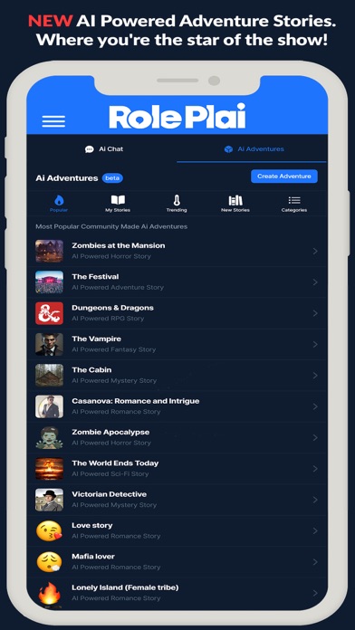 RolePlai - Ai Chat Bot Screenshot