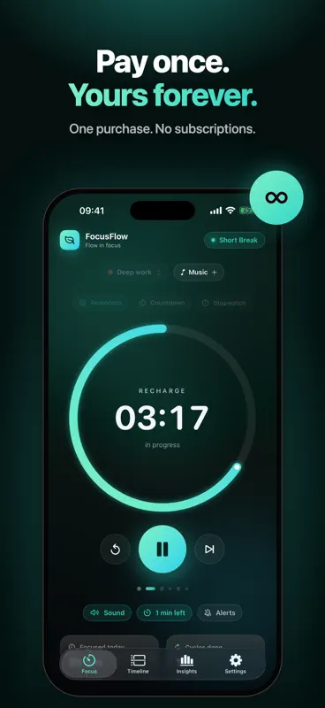 FocusFlow — Focus & Pomodoro screenshot 2 of 6