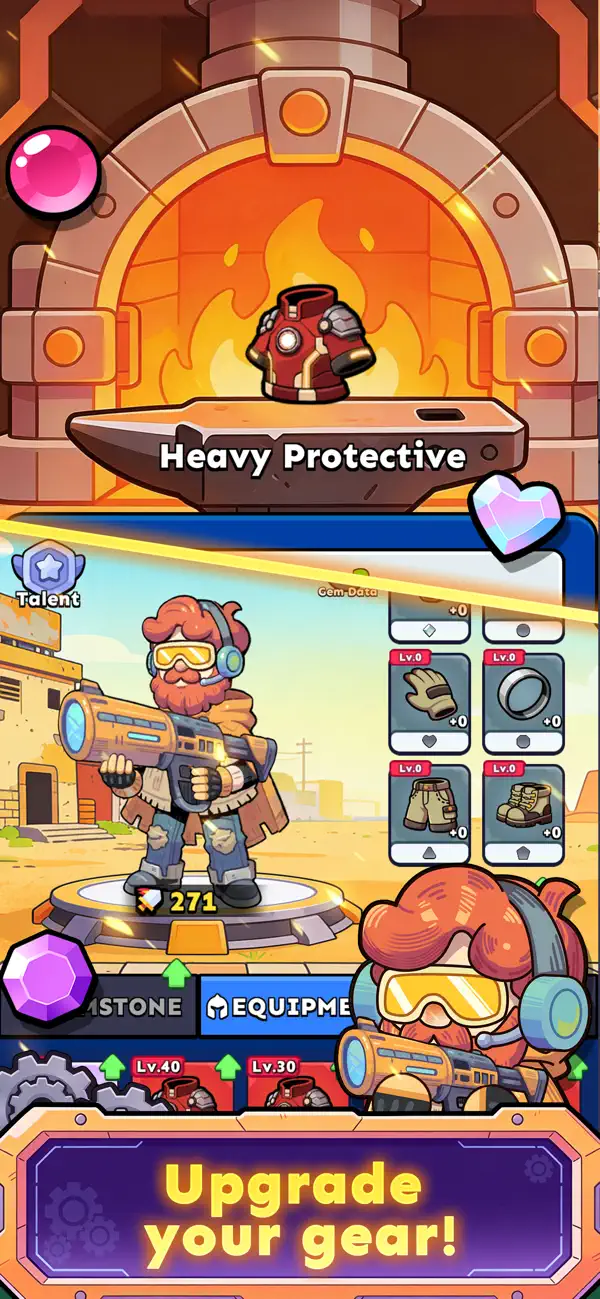 Gears Tower Defense - Merge TD iOS Mod IPA screenshot 5 - iOS game interface
