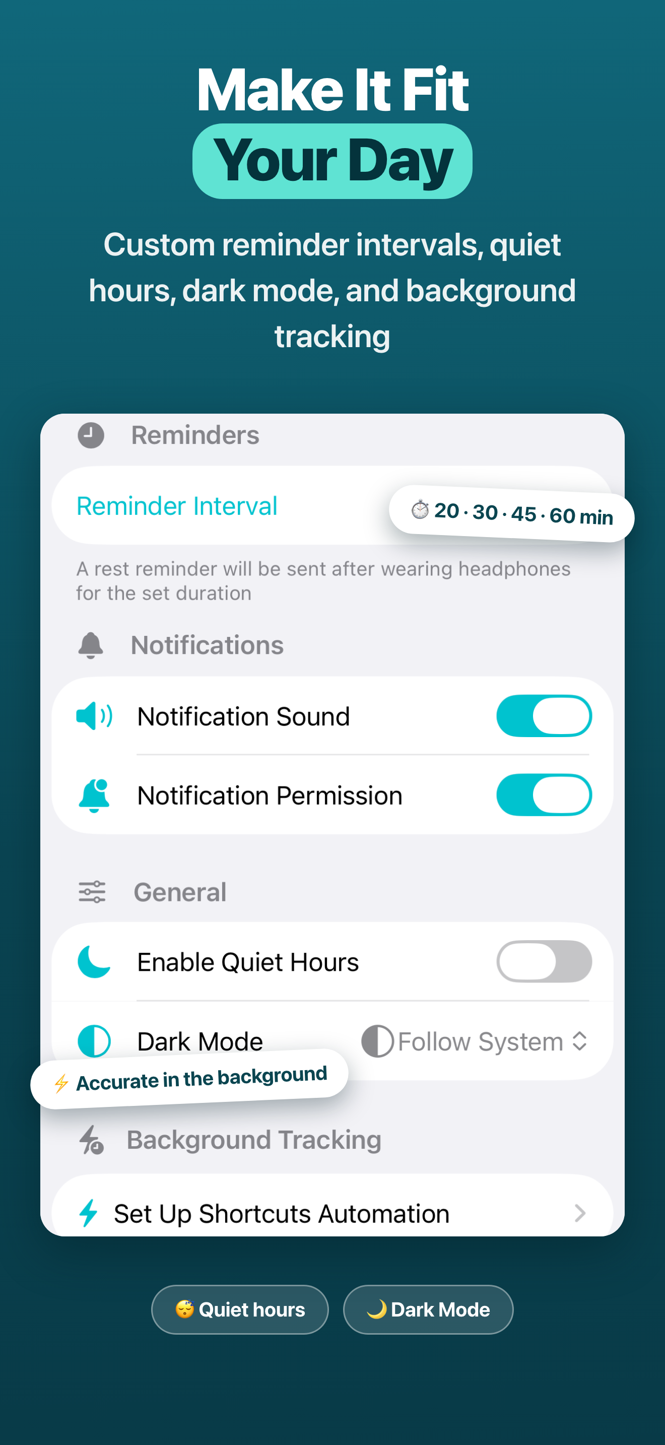 EarRest - Hearing Break Timer screenshot 3