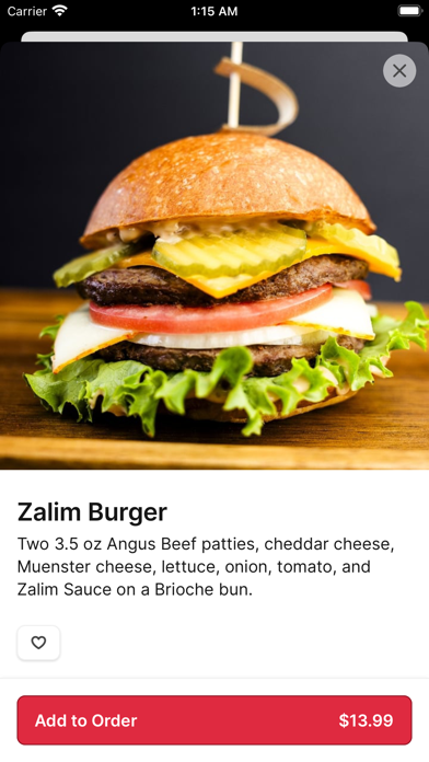 Zalim Hot Chicken & Burgers iPhone screenshot 4 - Food & Drink app