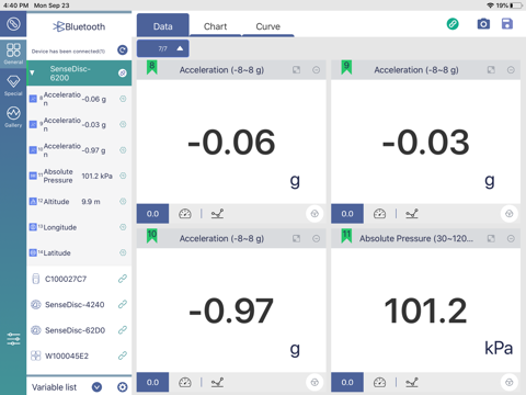 iLab V12 app screenshot