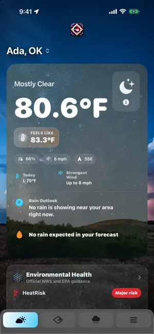 Mahli Chito: Choctaw Weather screenshot 1