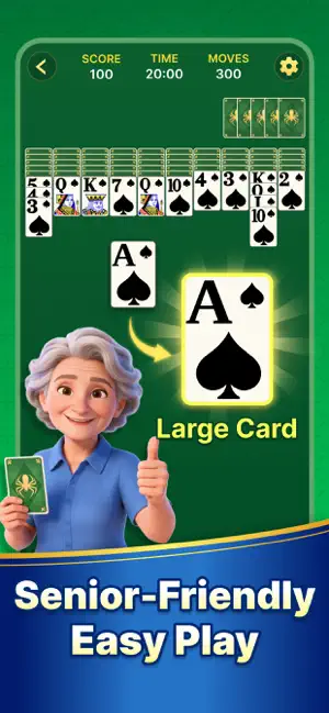 Spider Solitaire Large & HD screenshot 2