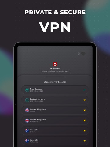 AdGone: Ad Blocker +PrivateVPN ipad screenshot 4