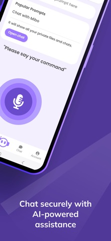 MIBO : Privacy Focused AI iPhone screenshot