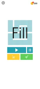 Fill one-line puzzle game screenshot #2 for iPhone